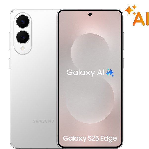 Samsung Galaxy S25 Edge in silver