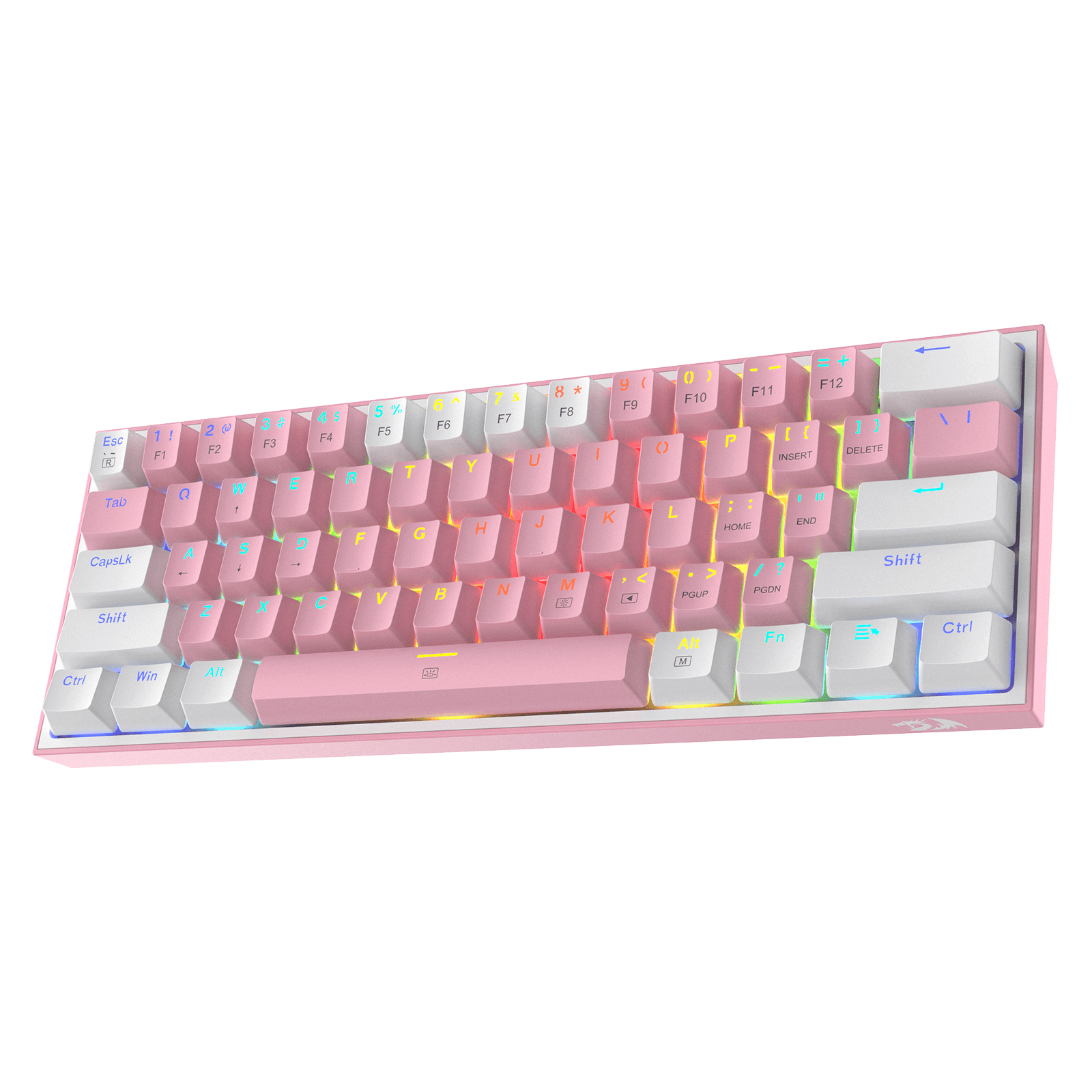 RGB pink keyboard lighting
